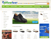 Tablet Screenshot of flowfeet.com